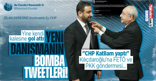 Kemal Kılıçdaroğlu'nun yeni danışmanı Cevdet Nasıranlı'nın bomba tweetleri ortaya çıktı! "CHP katliam yaptı" paylaşımları...