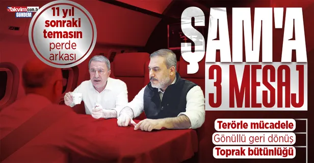 Suriye ile 11 yıl sonra kurulan temasın perde arkası! Milli Savunma Bakanı Hulusi Akar anlattı