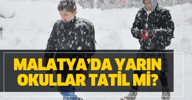 27 Aralık Malatya Valiliği kar tatili için MEB üzerinden açıklama yaptı mı?