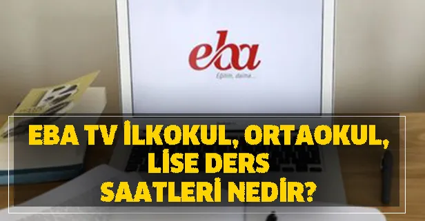 Uzaktan Egitim Ders Programi E Okul Ile Giris Eba Tv Takvim