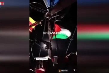 Filistin bayrağını indirmediler