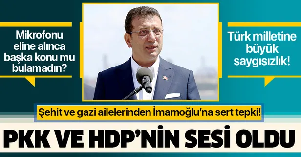 15 Temmuz şehit ve gazi ailelerinden CHP'li Ekrem İmamoğlu'na Fransa tepkisi: "HDP ve PKK'nın sesi oldu"