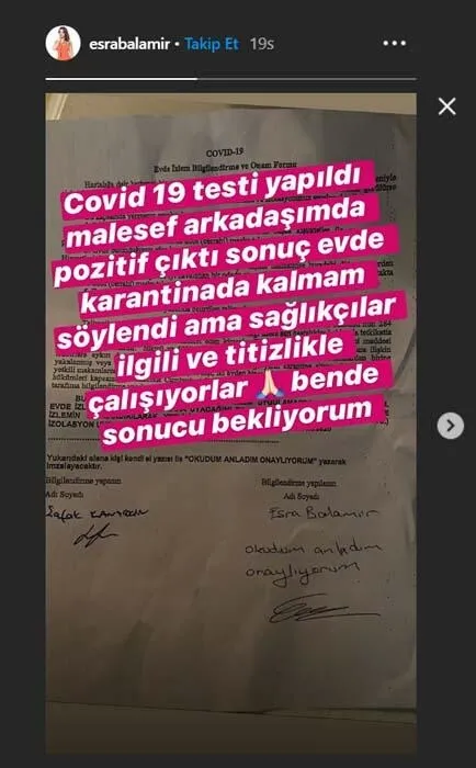 Esra Balamir corona virüse mi yakalandı? Instagram'dan paylaştı...-2