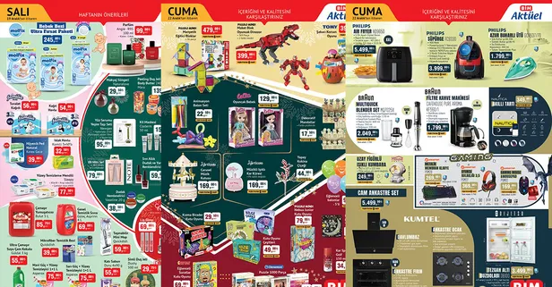 19-22 Aralık 2023 BİM aktüel ürünler kataloğu: Kumbara ve termal tayt indirimi! Philips, Braun, Kumtel, Barbie...