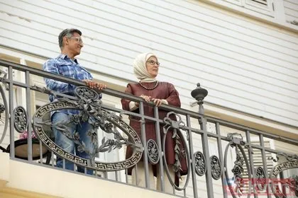 Başkan Erdoğan’ın eşi Emine Erdoğan dünyaca ünlü aktör Aamir Khan’ı Huber Köşkü’nde kabul etti