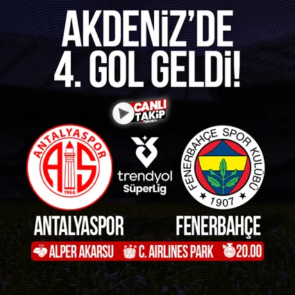 Antalyaspor - Fenerbahçe | SÜPER LİG MAÇI CANLI