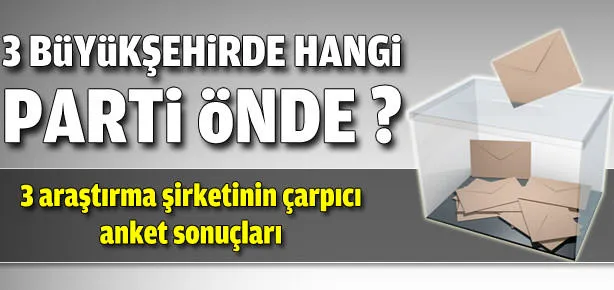 3 araştırma şirketinin son anket sonuçları