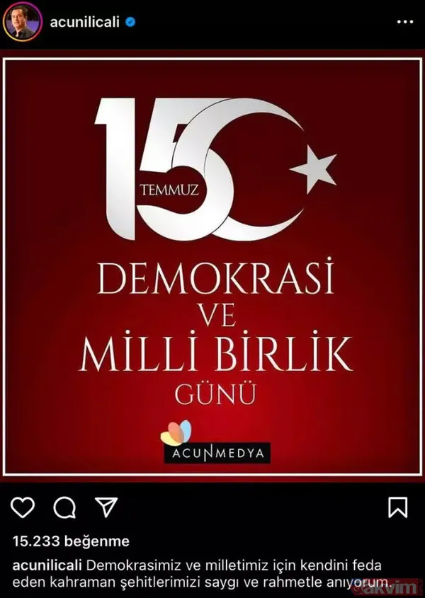 Demet Akalın "Unutmadık, unutmayacağız" Ünlülerden 15 Temmuz Demokrasi ve Milli Birlik Günü paylaşımları - 6