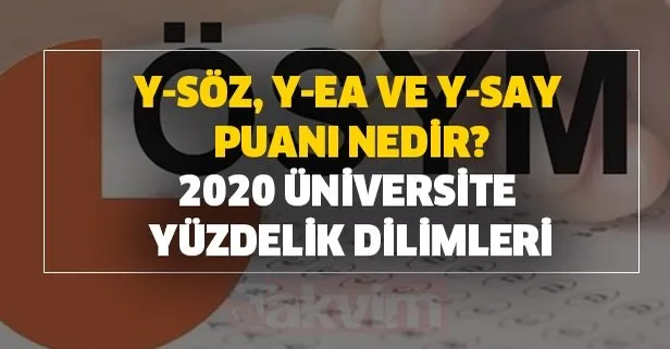 yks sonuclarinda yer alan y soz y ea