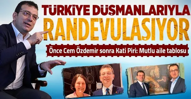 Ekrem İmamoğlu, Türkiye düşmanlarıyla randevulaşıyor: Önce Cem Özdemir sonra Kati Piri
