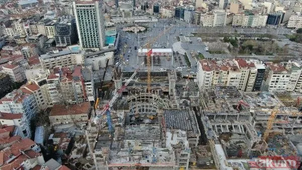 Temelini Başkan Erdoğan atmıştı... Yeni Atatürk Kültür Merkezi Taksim'de yükselmeye başladı