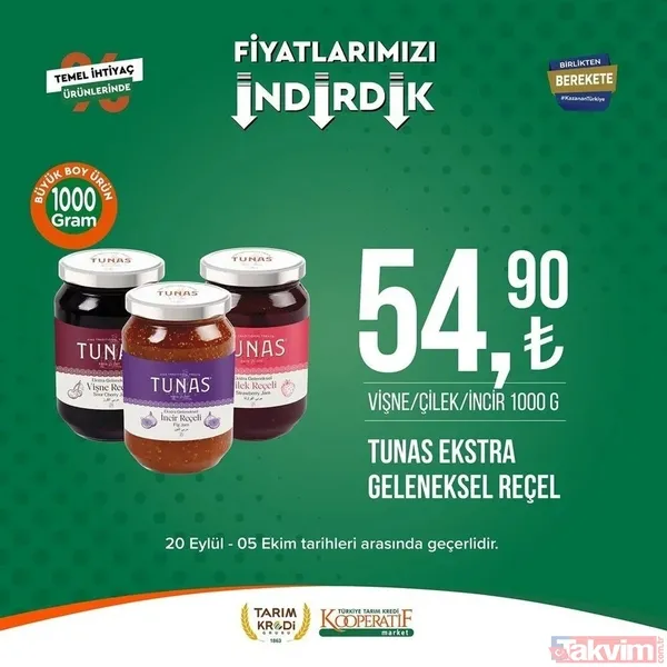 Tarım Kredi 5 Ekim FİYAT LİSTESİ 2023! Kooperatif marketlerinde indirimlerin son günü! Kırmızı mercimek 22.25, tost peyniri 59. 90... - 39