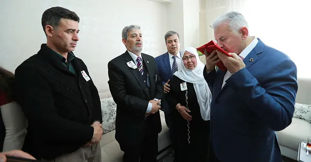 Başbakan Yıldırım'dan şehit ailesine ziyaret