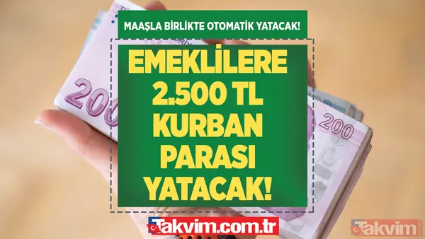 Maaşla birlikte otomatik yatacak! SSK Bağkur emeklilerine 3.500 TL kurban parası verilecek! Emekliye fırsat bir ATM kadar uzakta! 2500 TL üzeri maaş alanlar... - 1