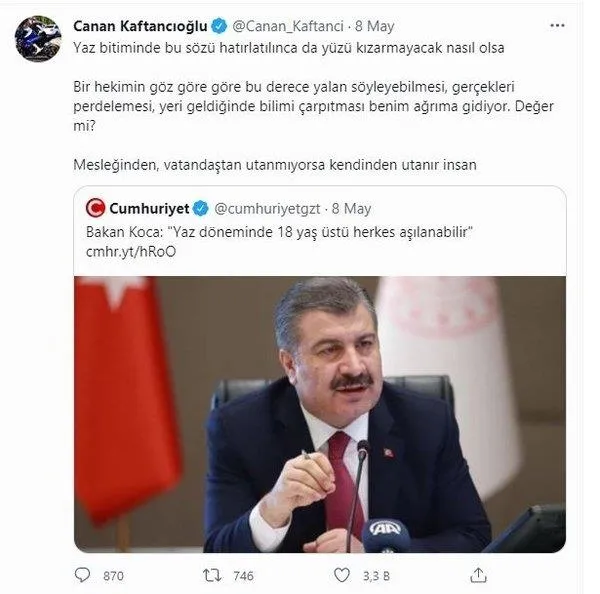 Sağlık Bakanı Koca'dan Kaftancıoğlu'na '18 yaşa aşı' göndermesi: Yüzü kızarmayacak diyenler umarız sık sık güneşe çıkıyorlar-5