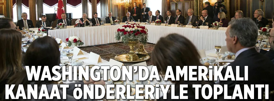 Başbakan ABD’de kanaat önderleriyle görüştü