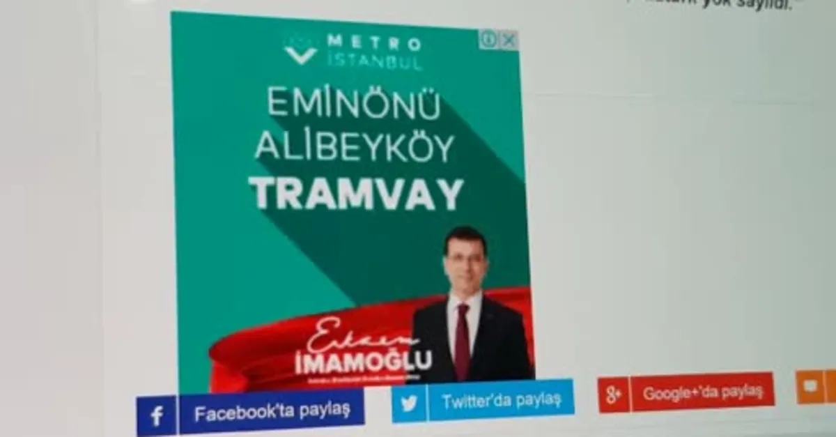 Ekrem İmamoğlu bu kez de yapılmış olan Eminönü-Alibeyköy tramvayını vadetti!