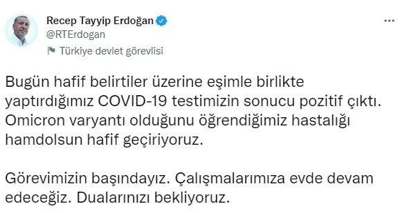 Başkan Erdoğan’ın koronavirüs testinin pozitif çıkmasının ardından CHP’li Aykut Erdoğdu’dan skandal paylaşım!