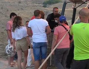 Pamukkale'deki balon uçuşlarına yoğun ilgi! Ruslar akın etti