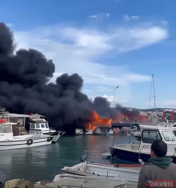 Çeşme'de tekneler alev aldı! - 9