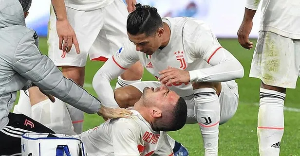 Ronaldo, Merih Demiral'ın elinden tutup acısını paylaştı: Geçmiş olsun kardeşim
