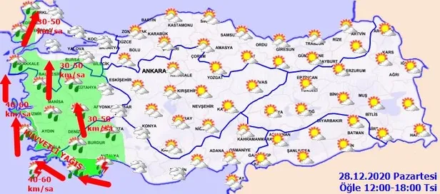 SON DAKİKA: Meteorolojiden İstanbul ve birçok il için kuvvetli sağanak uyarısı | 28 Aralık hava durumu-4