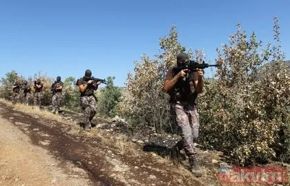 40 derece sıcakta PKK’lı avı!