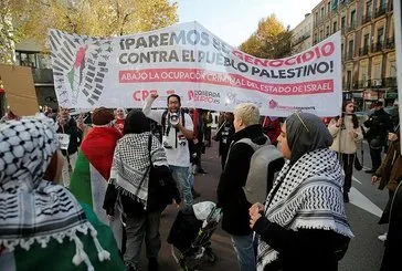 İspanyollar Filistin için meydanda!
