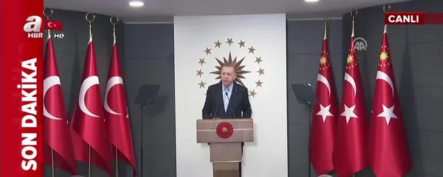 Başkan Erdoğan koronavirüsle Kovid-19 mücadelede yeni tedbir paketini açıkladı
