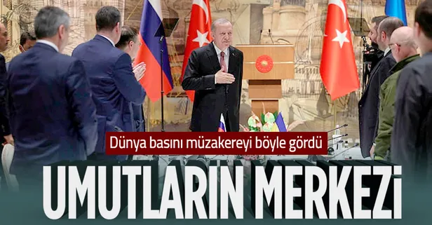 Son dakika: Dolmabahçe'deki Rusya - Ukrayna arasındaki müzakereyi dünya basını böyle gördü: Barış umutlarının merkezi