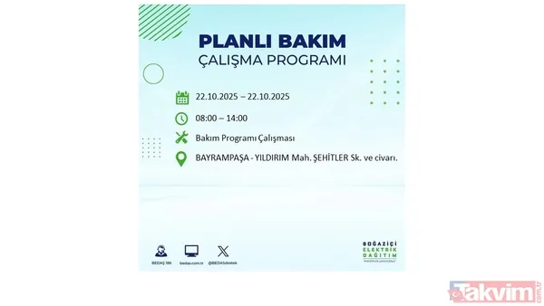 İstanbul elektrik kesintisi: 23 ilçe için saat verildi! BEDAŞ duyurdu - 15
