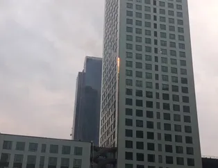 İstanbul Maslak'ta gökdelen yangını
