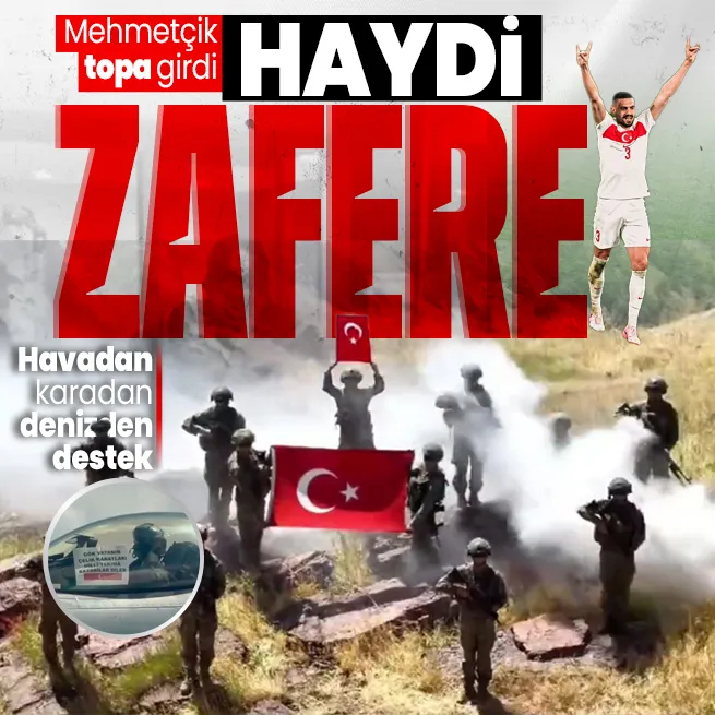 Mehmetçikten A Milli Futbol Takımımıza destek: Milli ruh, milli güç!