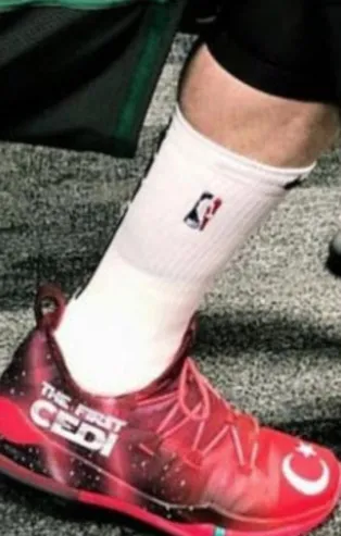 NBA All Star maçında Cedi Osman'ın ayakkabıları damga vurdu!