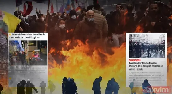 Fransa basını PKK'nın sözcülüğüne soyundu! Paris yangın yeriyken skandal manşetler - 1