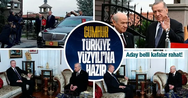 Başkan Erdoğan ve MHP Genel Başkanı Devlet Bahçeli bir araya geldi