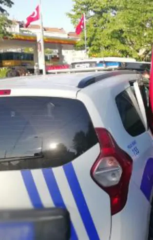 Fatih'te polis aracı ile tramvay çarpıştı