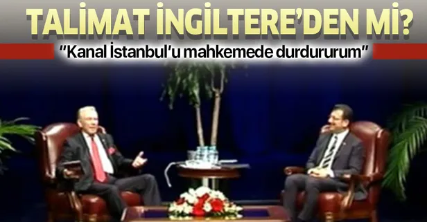 İmamoğlu'ndan Kanal İstanbul için "mahkeme" tehdidi! Talimatı İngiltere'den mi alıyor?
