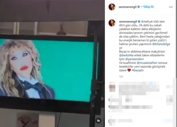 Seren Serengil 'yataktan kalktım dikişlerimi aldırmadan geldim' dedi son hali inanılır gibi değil! Yeni ameliyat oldu ama...-4
