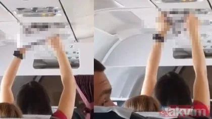 Uçakta iğrenç olay görenleri şoke etti! Gözlerine inanamadılar...