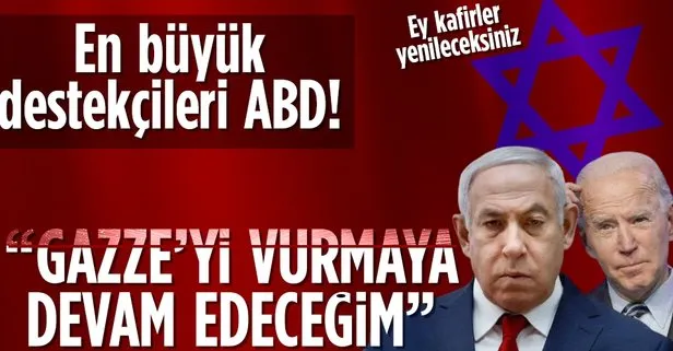 Siyonist terörist Netanyahu, Gazze’yi vurmaya devam edeceklerini açıkladı: En başta ABD olmak üzere büyük destek var