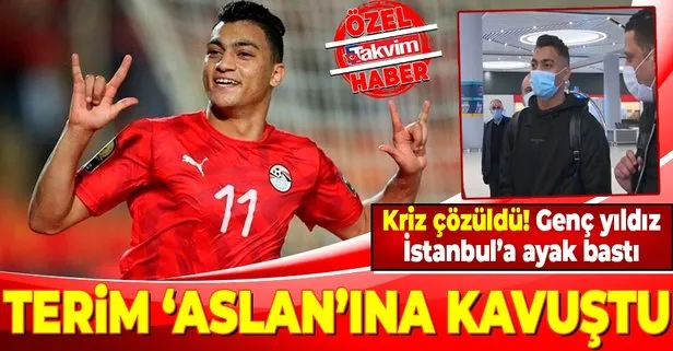 Galatasaray’ın yeni transferi Mostafa Mohammed Kahire’den İstanbul’a geldi