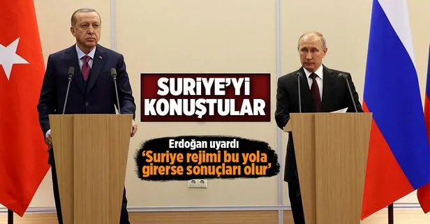 Erdoğan ve Putin’den kritik görüşme