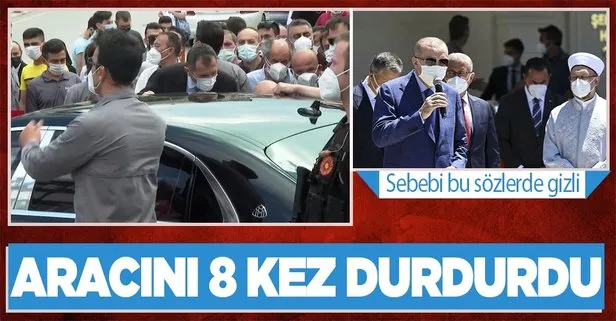 Üsküdarlılardan Başkan Erdoğan’a kentsel dönüşüm teşekkürü! Makam aracını tam 8 kez durdurdu