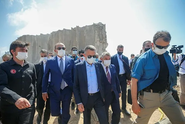 Son dakika: Cumhurbaşkanı Yardımcısı Fuat Oktay: Lübnanlı kardeşlerimize açık çek vermiş olduk-1