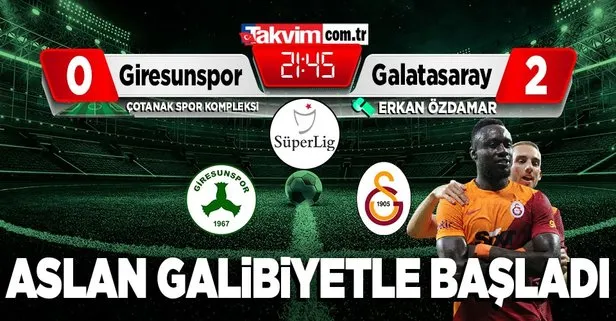 SON DAKİKA: Olaylı maçta kazanan Galatasaray! Giresunspor’u 2-0’la geçti