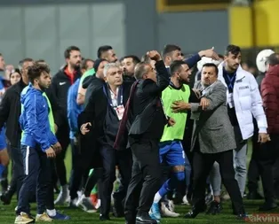 Yumruk yumruğa! Tuzlaspor-Galatasaray maçı sonrası saha karıştı...