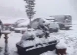 Kartepe’ye mevsimin ilk karı düştü