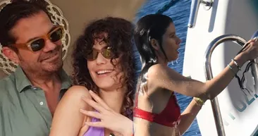 Beren Saat ile Kenan Doğulu teknede aşka geldi! Beceremediğimiz evlilik olsun diyen Bereni eşi ile hiç böyle görmediniz, dakikalarca...