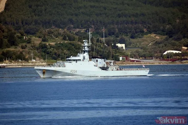 İngiliz savaş gemisi 'HMS Trent' Çanakkale Boğazı'ndan geçti - 5